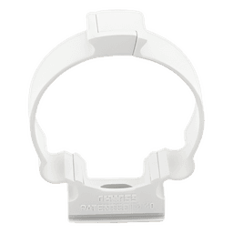 Soporte de collar (Abrazadera), PVC Auto-extinguible, cerrado para tubería de 40 mm