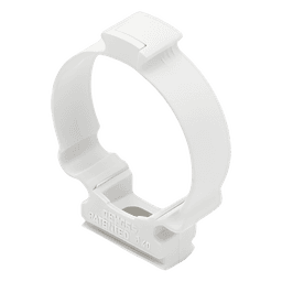 Soporte de collar (Abrazadera), PVC Auto-extinguible, cerrado para tubería de 40 mm