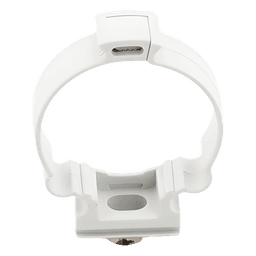 Soporte de collar (Abrazadera), PVC Auto-extinguible, cerrado para tubería de 40 mm