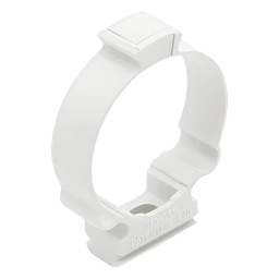 Soporte de collar (Abrazadera), PVC Auto-extinguible, cerrado para tubería de 40 mm