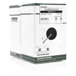 Bobina de 305 m (1000 ft) / Cable para Alarma 6x22 AWG / Blindado / Riser / Gris