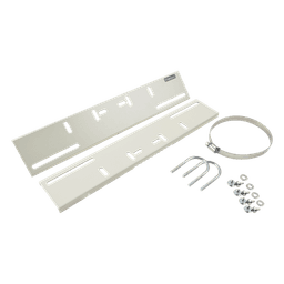 Montaje de Poste / Abrazaderas 3' a 5' / Acero Calibre 16 / 394 x 73 x 12 mm / Ajustable 200-370 mm