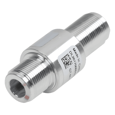 Protector Coaxial RF / DC-7 GHz / 90W / Conectores N Hembra / Bidireccional / Aluminio / 150VDC Activación