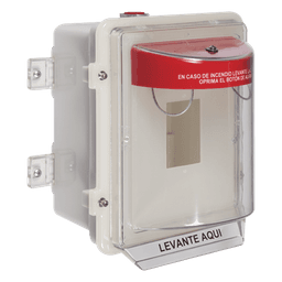 Protector Universal para Estación Manual / Policarbonato UV / Empotrado 4 pulgadas / NEMA 3R / -40°F a 250°F / UL/cUL/ADA
