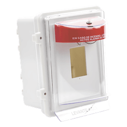 Protector Universal para Estación Manual / Policarbonato UV / Empotrado 4 pulgadas / NEMA 3R / -40°F a 250°F / UL/cUL/ADA