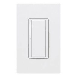 Interruptor de pared on/off Maestro de dos hilos para sistema RadioRA 2, 8 A en iluminación y motores de 1/10 HP, 120-277 V, no requiere cable neutro, color blanco