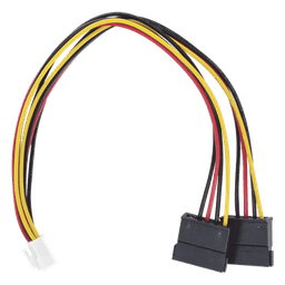 Cable de Alimentación SATA / 25 cm / 0.82 pies / Compatible con DVR Hikvision y EPCOM