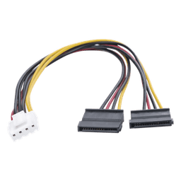 Cable de Alimentación SATA / 25 cm / 0.82 pies / Compatible con DVR Hikvision y EPCOM