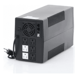 UPS de 1200VA/720W / Topología Línea Interactiva / Entrada y Salida 120 Vca / Clavija NEMA 5-15P / 6 Tomas NEMA 5-15R 
