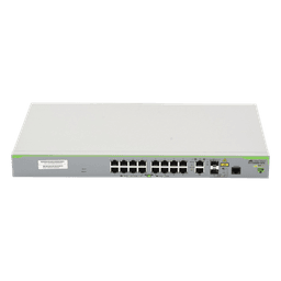 Switch PoE+ Administrable Capa 3 / 16 Puertos 10/100 Mbps / 2 Puertos Gigabit Combo SFP / 250W PoE+ / 7.2 Gbps / 5.36 Mpps