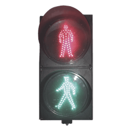 Semáforo Peatonal / Indicador Alto/Siga Estático / Diámetro 20 cm / LED de Alta Intensidad / 110 VCA / IP Hermético