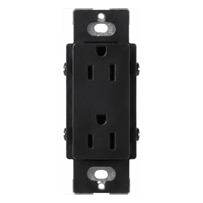 Tomacorriente Dúplex / 15 A / 125 V / Formato Decorador / Acabado Midnight / Línea Satin Colors
