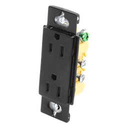 Tomacorriente Dúplex / 15 A / 125 V / Formato Decorador / Acabado Midnight / Línea Satin Colors