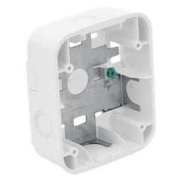 Caja de Montaje en Superficie / Compatible con Sirenas, Estrobos y Campanas / Serie L / Color Blanco