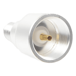 Adaptador UNIDAPT Hembra a SMA Hembra Inverso. Plata / Oro / Teflón.