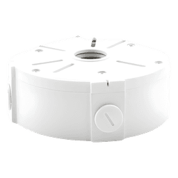 Caja de Conexiones Universal / Interior / Aluminio / Blanco / Bala Domo Turret / 3 y 4 Orificios / Conexión 3/4