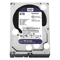 Disco Duro PURPLE de 6TB / 3 AÑOS DE GARANTÍA / Para Videovigilancia