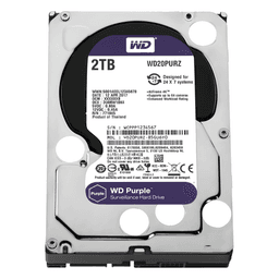 Disco Duro PURPLE de 2TB / 3 AÑOS DE GARANTÍA / Para Videovigilancia
