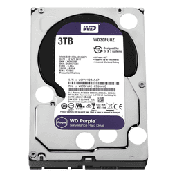 Disco Duro PURPLE de 3TB / 3 AÑOS DE GARANTÍA / Para Videovigilancia