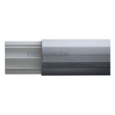 Ducto de Media Caña / Base PVC y Tapa Aluminio / 2.5 m (8.2 ft) de Largo / 90.5 mm x 19.7 mm / NOM-001-SEDE-2005