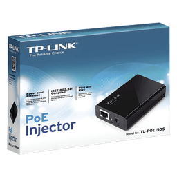 Inyector PoE (15W) / Gigabit 802.3 af / 2 puerto 10/100/1000 Mbps / Plug and Play