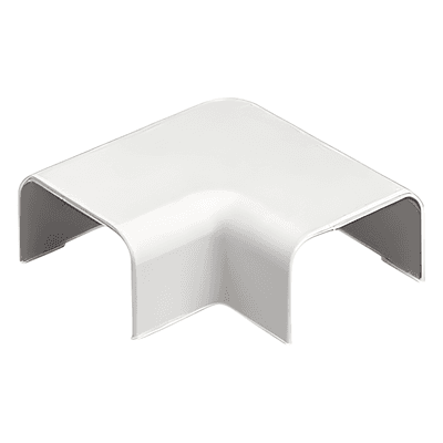 Conexión en Ángulo Recto / 90° para Canaleta LD10 / Material ABS / Color Blanco Mate / UL94V-0 FT4 / Rango Térmico 0 a 50°C