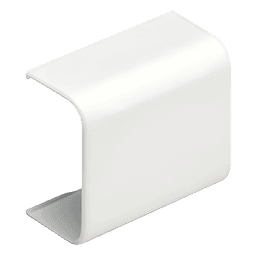 Unión Recta para Canaleta / ABS UL94V-0 / 0 a 50°C / Adhesivo Integrado / Blanco Mate / 180°