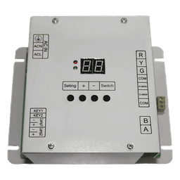 Controlador de Tráfico Peatonal / 5 Salidas / 110 VCA / Gabinete con Montaje / Integración Alarma Acústica