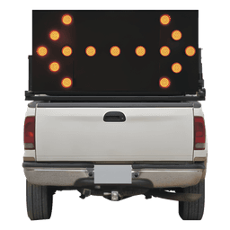 Tablero de señalización doble / LED ámbar / 1500x750x50mm / 12V DC / Visibilidad >300m / 4.92x2.46x0.16ft