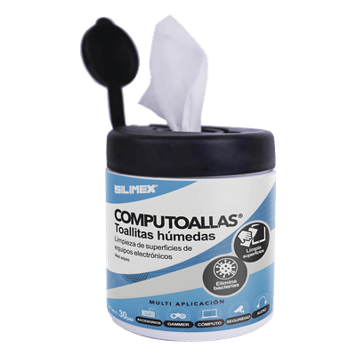Toallitas Húmedas Antibacteriales / Limpieza de Equipos Electrónicos / 30 Piezas / Antiestáticas / Alcohol Isopropílico