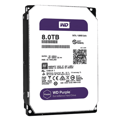 Disco duro WD de 8TB / 5400RPM / Optimizado para Videovigilancia
