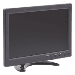 Monitor 10.1" TFT-LCD ideal para colocar en vehículos o DVR/NVR. Entradas de video HDMI, VGA y RCA (CVBS)