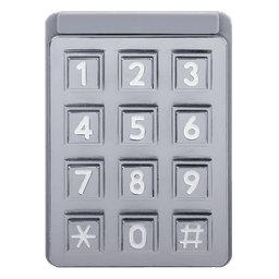 Teclado iluminado para porteros telefónicos DKS / Compatible con porteros 1802-090