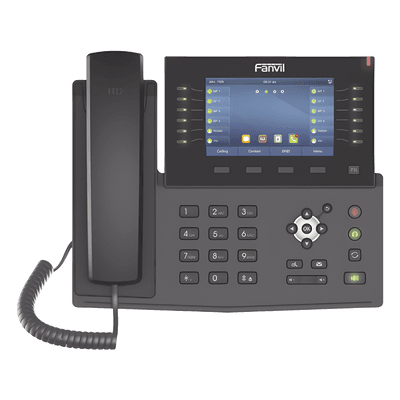 Teléfono IP Empresarial / 20 Líneas SIP / Pantalla Táctil 5' / 60 Teclas DSS / Bluetooth / PoE 802.3af / Dual Gigabit / Video H.264