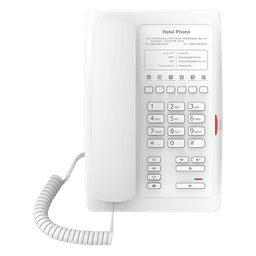 Teléfono IP para Hotelería / 6 Teclas Programables / PoE 802.3af / 2 Puertos Ethernet / Pantalla Gráfica Personalizable