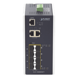 Switch Industrial Administrable L2+ / 8 Puertos SFP 1G / 2 Puertos TP Gigabit / 2 Puertos SFP 2.5G / -40 a 75°C / IP30