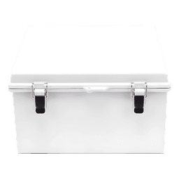 Gabinete de Plástico ABS, Uso en Intemperie ip66 (300 x 300 x 180 mm) Cierre por Broche Inoxidable y Permite Cerrado con Candado y Llave (Perno 5mm) No Incluido