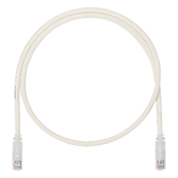Cable de Parcheo UTP, Cat6A, 24 AWG, CM, Color Blanco, 2.13 Metros (7 Pies)