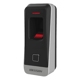Lector esclavo MIFARE IP65 / Huella Digital / Lector de Tarjetas de Proximidad MiFare / RS-485 / Interior y Exterior / Requiere Panel de Control de Acceso Serie DS-K26 y DS-K27