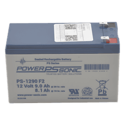 Batería de Respaldo AGM/VRLA / 12V / 9.0 Ah @20hr / Terminales F2 / Vida Útil 5 Años / Caja ABS Resistente a Impactos