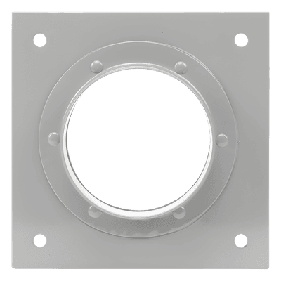 Placa Pasamuros / Capacidad 1 Bota 4" (10.16 cm) / Aluminio / Kit 14 Piezas