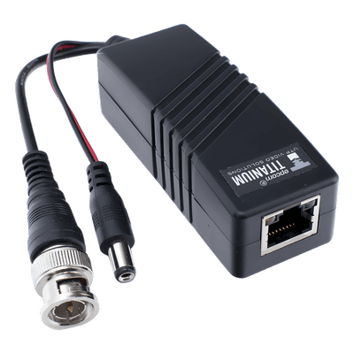 (TRANSCEPTOR) TRANSMISOR ACTIVO para Kits KITTT4PVTURBOX, KITTT8PVTURBOX, KITTT16PVTURBOX y KIT-TT16PVTURBOX-RX / Regula el voltaje de 36 Vcc a 12Vcc / HD-TVI/CVI/AHD/CVBS / Se instala del lado de la cámara. 