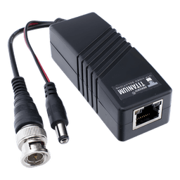 (TRANSCEPTOR) TRANSMISOR ACTIVO para Kits KITTT4PVTURBOX, KITTT8PVTURBOX, KITTT16PVTURBOX y KIT-TT16PVTURBOX-RX / Regula el voltaje de 36 Vcc a 12Vcc / HD-TVI/CVI/AHD/CVBS / Se instala del lado de la cámara. 