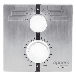 Control de  Volumen Remoto con Selector de Canales | Compatible con Amplificador SF2240UC - SF4240UC