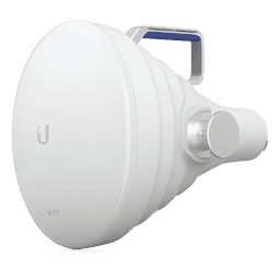 Antena Sectorial 30° tipo Horn para Multipunto, 19.5 dBi. Rango extendido 5.15 - 6.875 GHz. Alto aislamiento al ruido. Compatible solo con AF5XHD, RP5ACGEN2 y LTURocket
