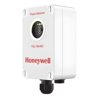 Detector de flama por triple espectro infrarrojo (IR3), para zonas ATEX, uso en interiores y exteriores, color blanco