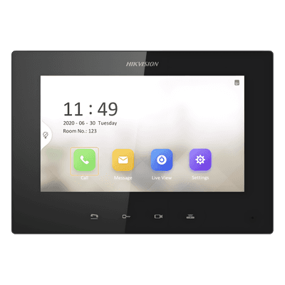 Monitor IP Lite TOUCH 7" para Videoportero IP / Vídeo en Vivo / PoE Estándar / Apertura Remota / Llamada Entre Monitores / Audio de dos vías 