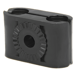 Sujetador Plástico para Cable Coaxial / 7/8" / Doble Capacidad / Montaje Varilla 3/8" o M10 / Rango 1.063 a 1.122"