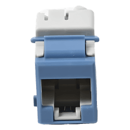 Jack Ultramax Cat6a, Utp, Tipo Keystone, Color Azul, Punch Down