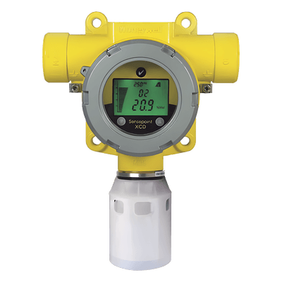 Detector de gas fijo con sensor electroquímico de hidrógeno 0-1000 ppm, salida 4-20 mA, certificación UL/c-UL